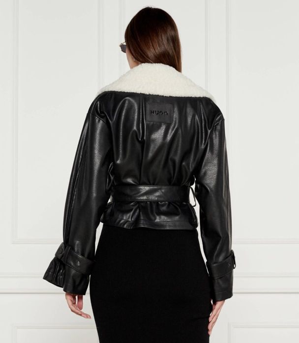 кожено яке байкър Hugo Boss