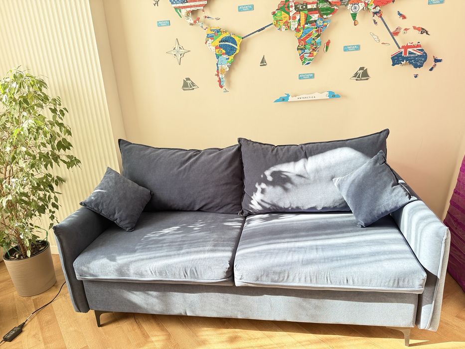 Синий Диван б/у в гостиную