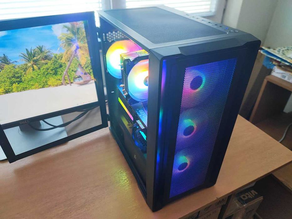 Геймърски компютър, Evga 3070, Ryzen 5600X, 32gb Ram, 1tb Nvme ssd