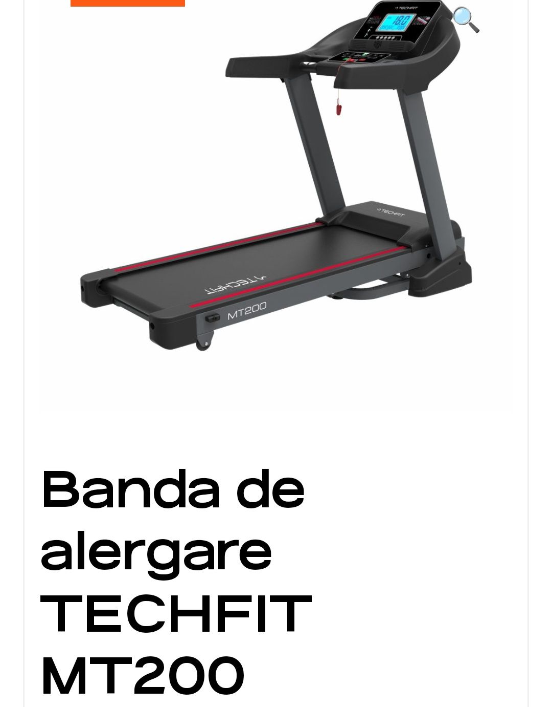 Bandă alergare Techfit T 200