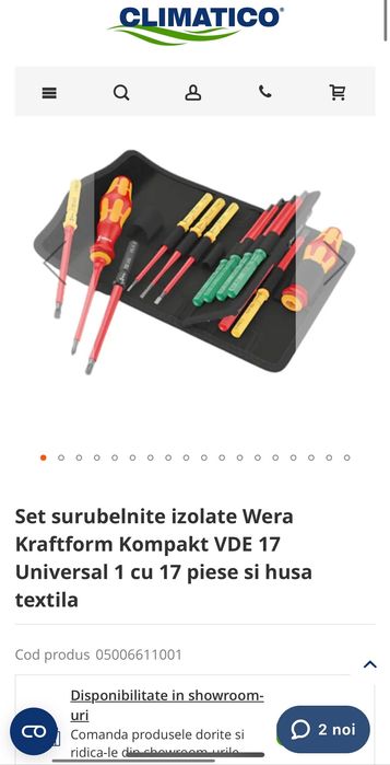 Set surubelnite izolate Wera
