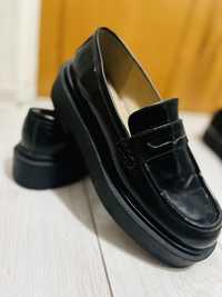 Pantofi loafers piele