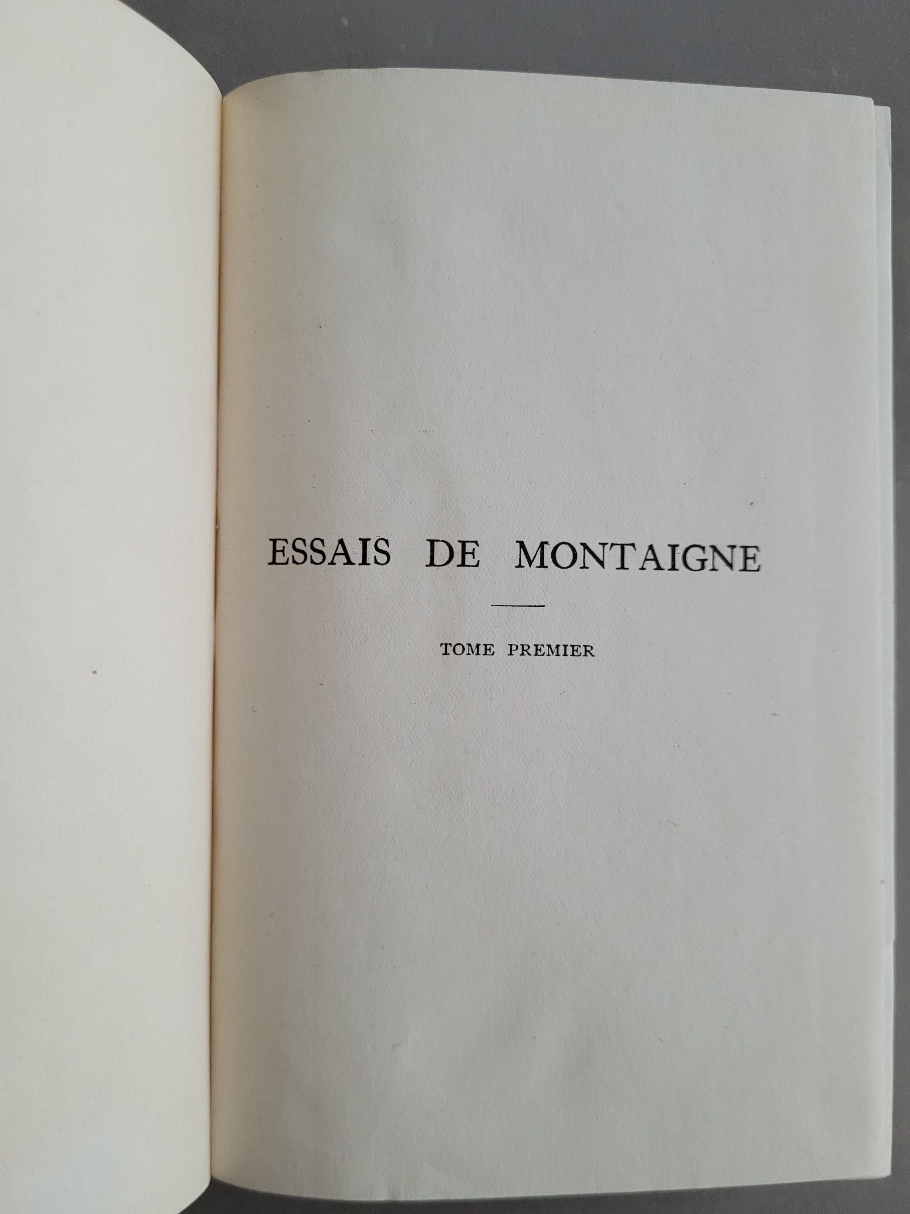 Montaigne Essais Vol 1,2,3. Edition Lutetia 1935 Editura Nelson Paris