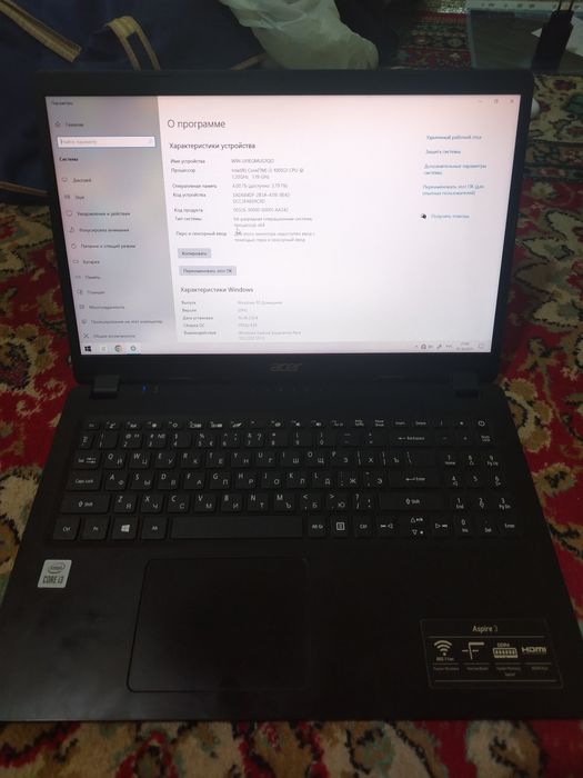 Acer aspire 3 ddr4 x 64 CORE i3
