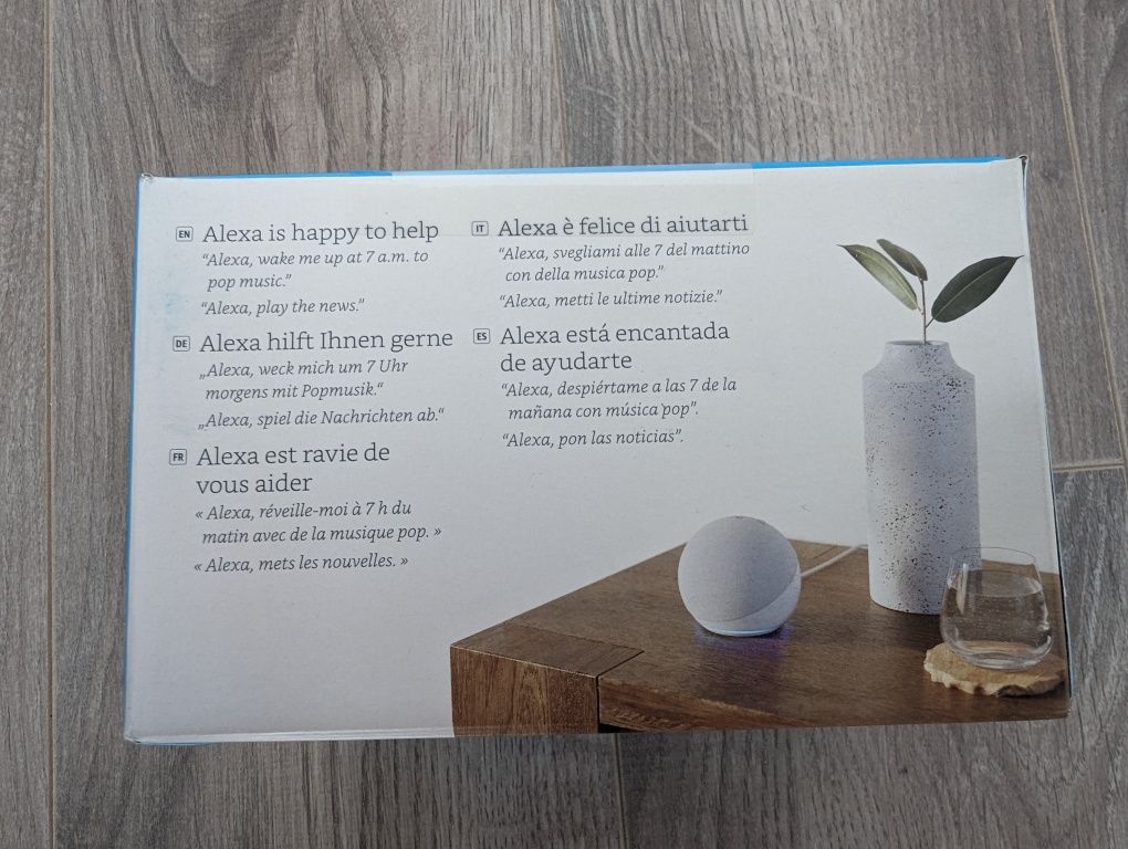 Vand boxa inteligenta Amazon Alexa Echo Dot 5 alba