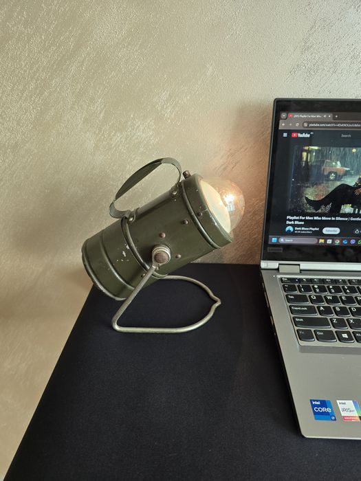 Vintage военен  фенер Варта/ Varta