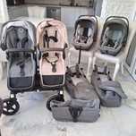 Carucior  dublu gemeni sau frati  bugaboo donkey set complet cu landou