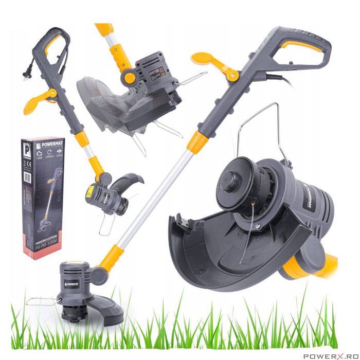 Trimmer, motocoasa electrica, 1200 W, Powermat