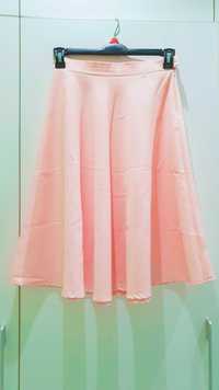 Розовая юбка клёш производство Турция размер 38