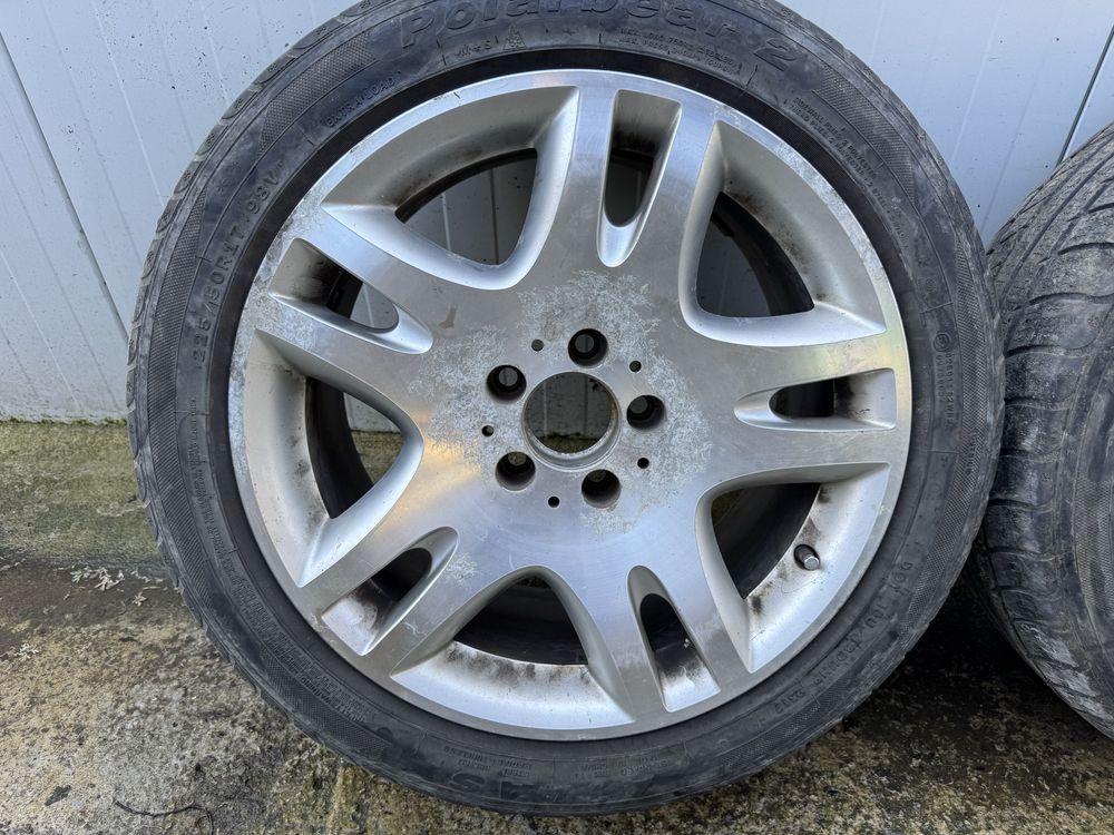 4 бр джанти 17ки  5x112 Ankaa Mercedes W211 ET38 8.5J  с гуми 225/50