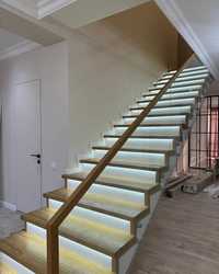 Изготовление лестниц под ключ обшивка каркас деревянные лестницы