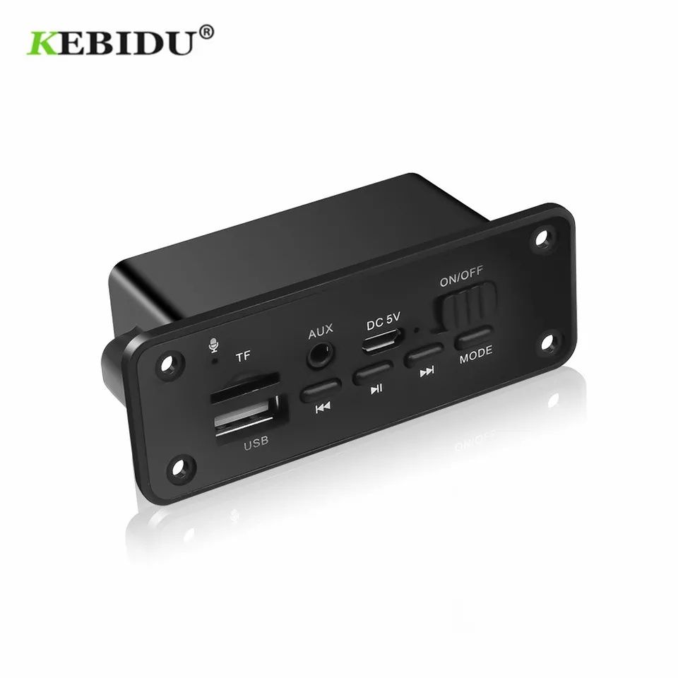 Mp3 плейър 5V 2x3W Bluetooth 5.0 KEBIDU модул за вграждане - Fm,TF,USB