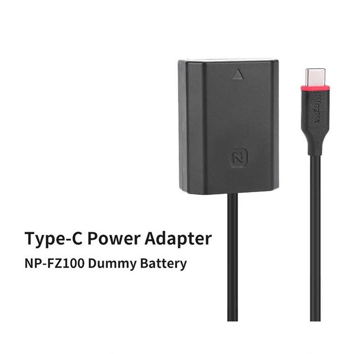 Alimentator USB-C NP-FZ100 Sony A7R5 A71II A7S3 A7R5 A7 IV X3 ZV-E1
