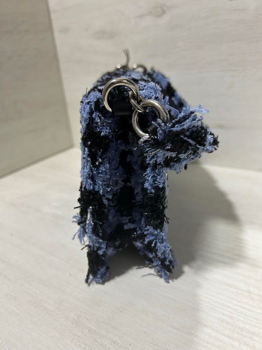 Чанта Furla 1927 букле черно синьо