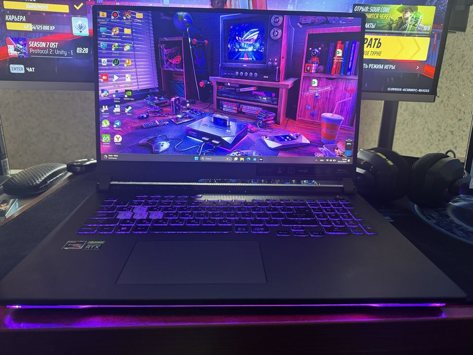 Asus Rog Strix 17.3 дюйма 2K 240hz/RAM 32GB 4800mhz DDR5/Rayzn 7 6800H
