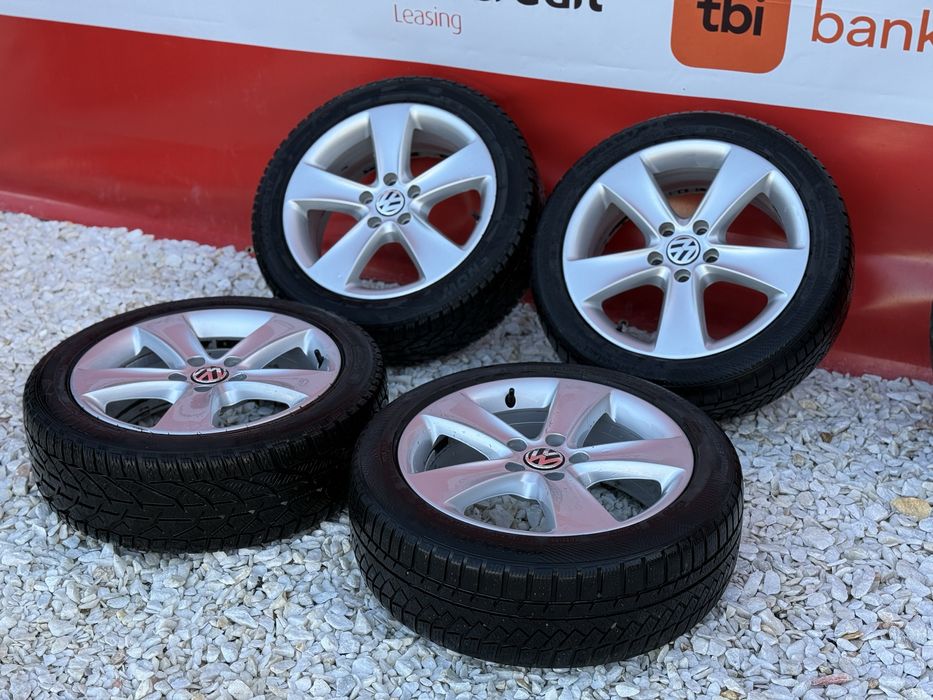 Jante Volkswagen 5x112 R17 + Cauciucuri Iarna 205/50/R17