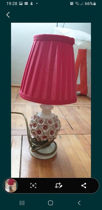 Veioza floral porțelan