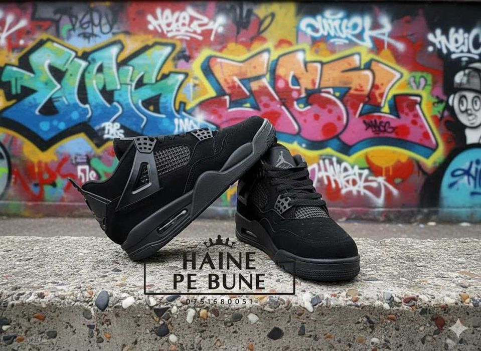 Adidasi Nike Jordan 4 Retro Black Cat - Marimi 36-45 - Model Unisex