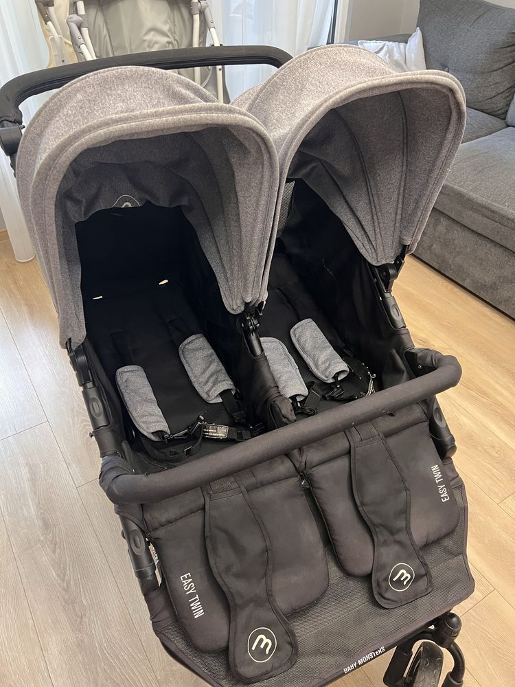 Количка за близнаци Baby Monsters Easy Twin 3S
