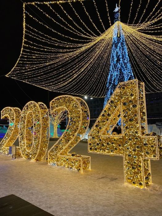 Объемные цифры, надписи на новый год. Арки,растяжки