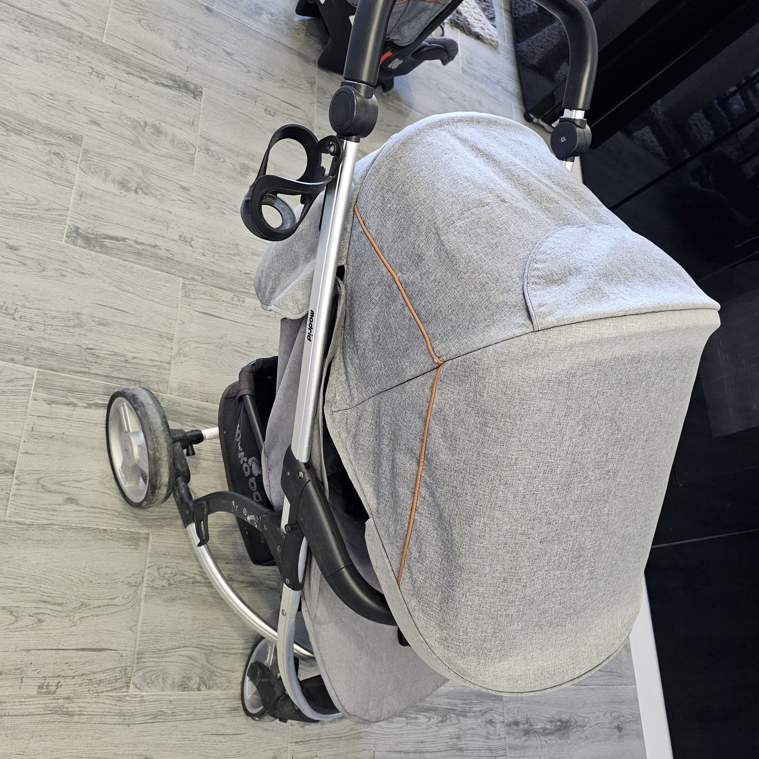 Комбинирана количка kikkaboo madrid 3B1 grey melange