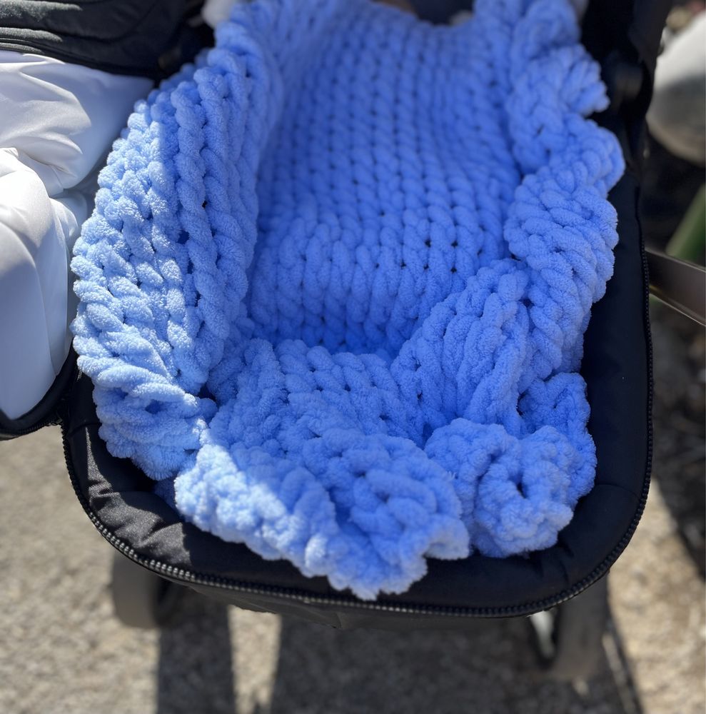 Бебешко одеяло от прежда Ализе Пуфи