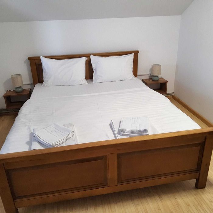 Pat lemn masiv de fag Marius, 180x200 cm