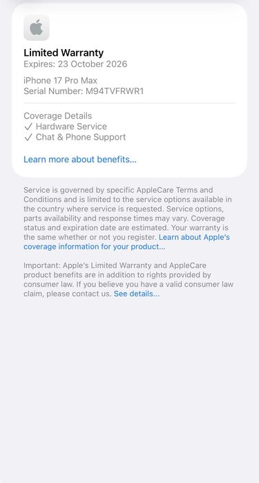 НОВ! 512gb! iphone 17Pro MAX лизинг от 104лв/м Cosmic Orange оранжев