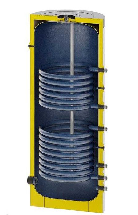 PROTECT бойлер из нержавеющий стали 500л косвенный с двумя змеевиками