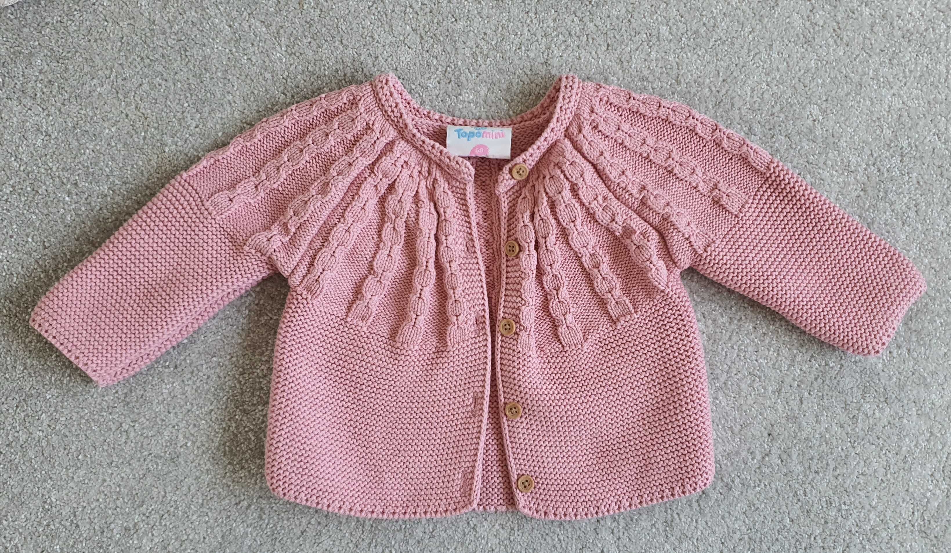 Cardigan tricotat Topomini, marimea 68, pt fetite