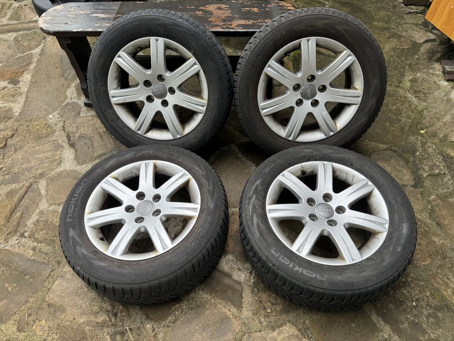 Set jante orignale Audi 225/55 R16 prindere 5x112