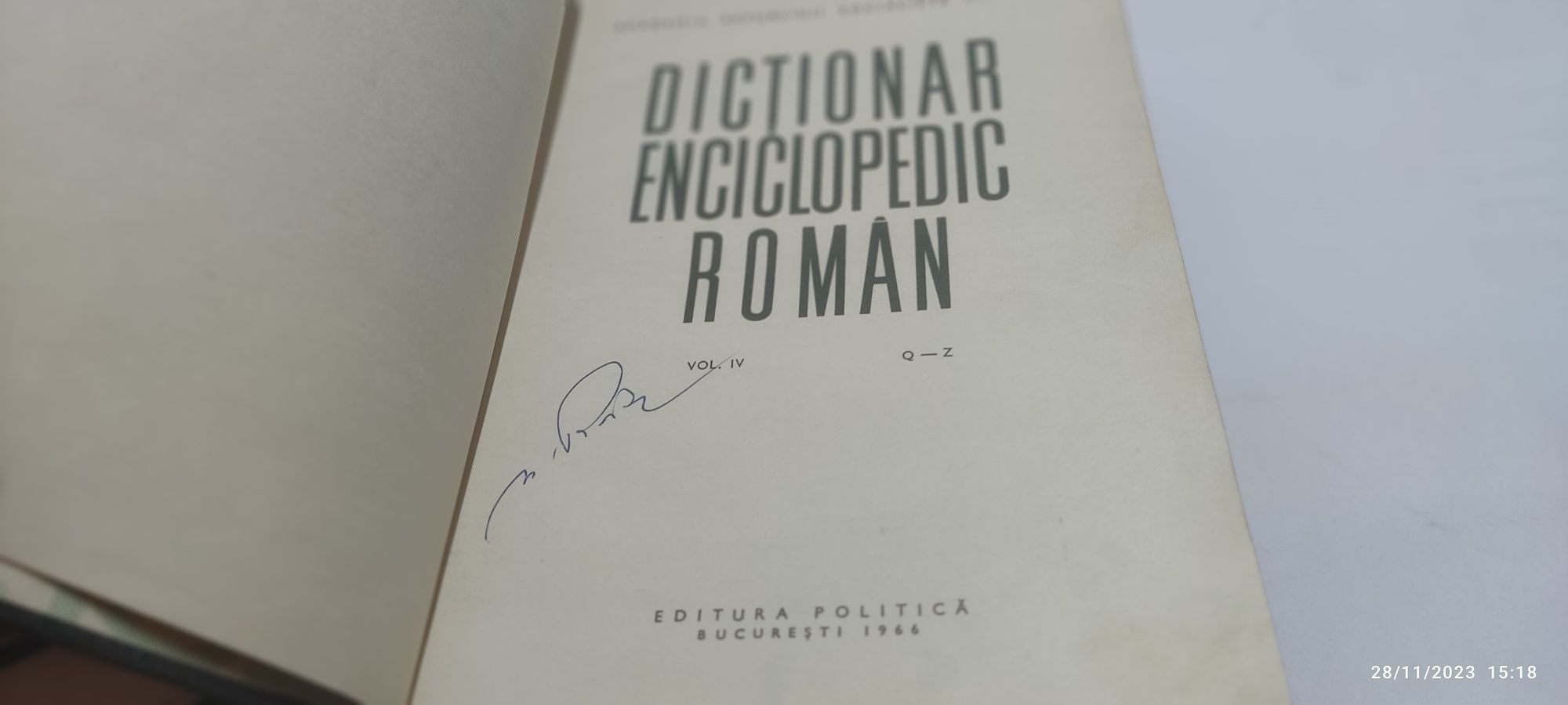 Dicționar enciclopedic român, 4 volume