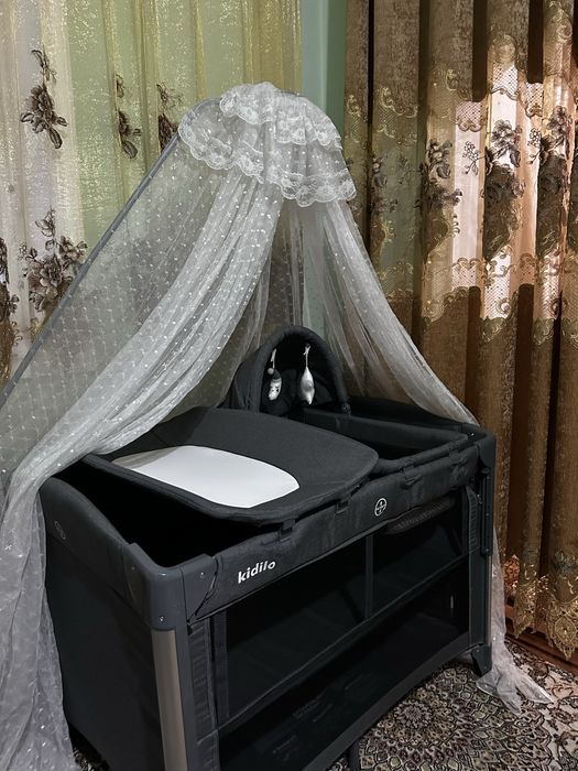 Абсолютно новая кровать-манеж 3в1 снимающаяся люлька и пелен. столик