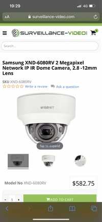 Camere video Samsung XND 6080 RV