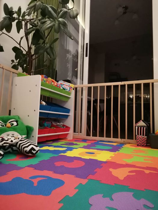 Tarc de joaca octogonal (7+1) pentru copii si bebelusi din lemn masiv