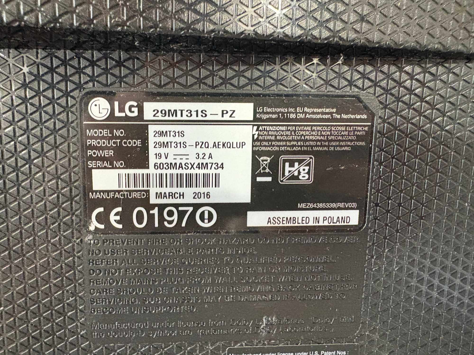 Телевизор - LG / Smart / 29inch / A27