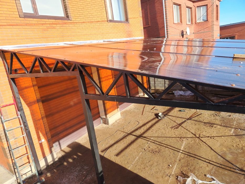 Навес. Навесы. Козырёк. Металлоконструкции