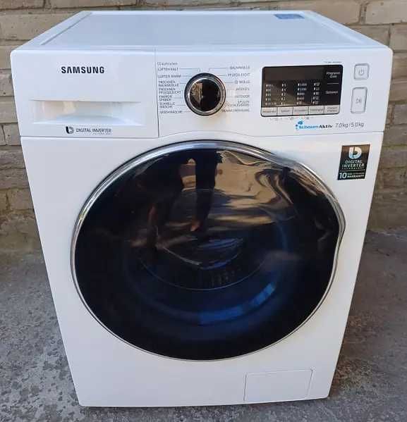 стиральная машина Samsung 6–12 кг — тихая, экономичная и умная
