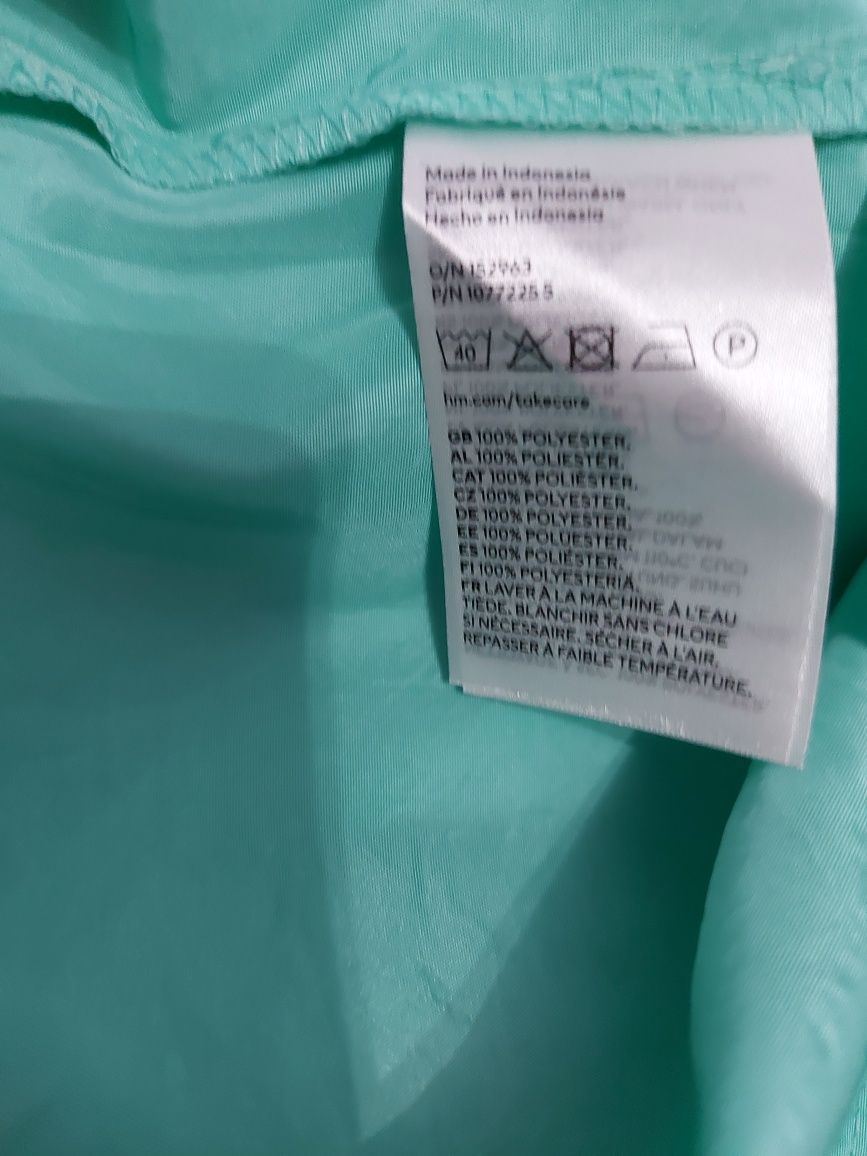 Rochie verde menta H&M, lunga,marimea S