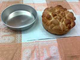 Тава алуминиева кръгла за печене на обредни хлябове и погачи,готвене,н