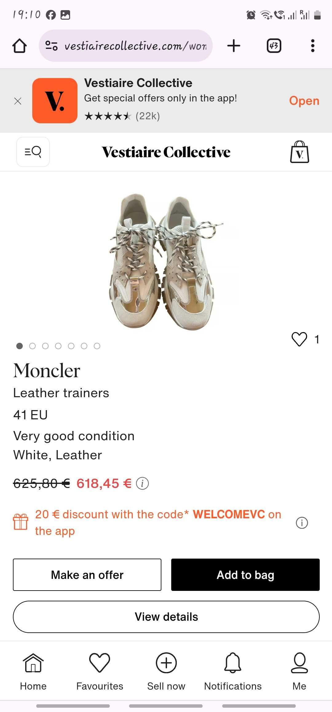 Vând adidași Originali Moncler