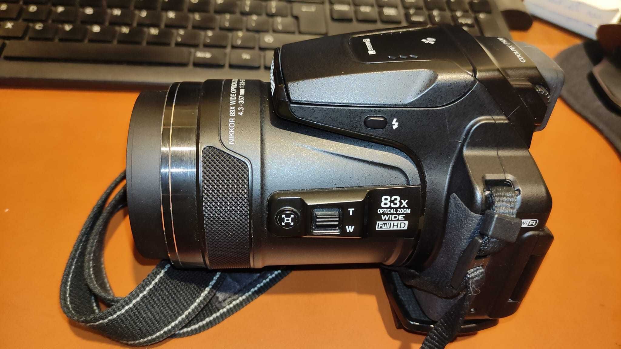 Aparat foto Nikon Coolpix P900 + Trepied Precise 180 cm - impecabile!