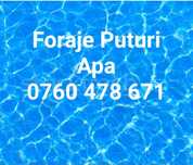 Foraje Puturi Apa Calitate 10-40M