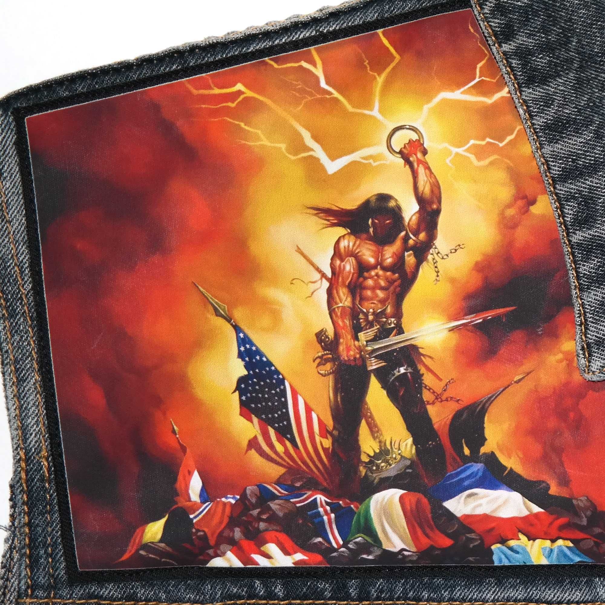 Уникален Дънков Елек Manowar, Battle Vest, Heavy metal