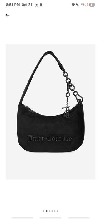 Велурена чанта Juicy Couture