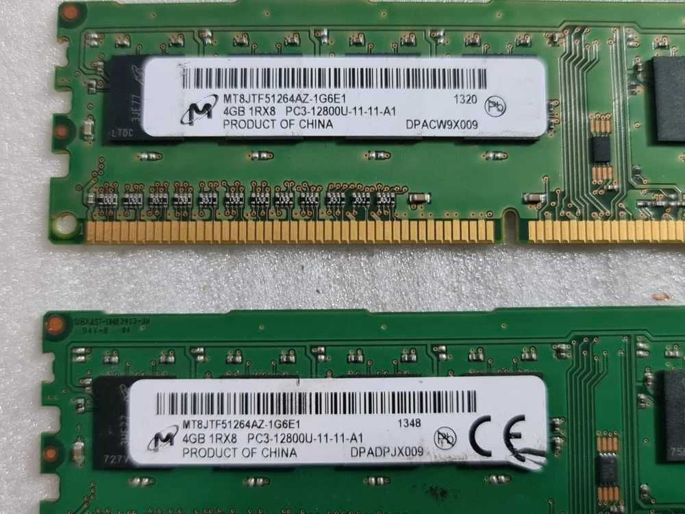 Memorie RAM desktop Micron 4GB DDR3 MT8JTF51264AZ-1G6E1 - poze reale