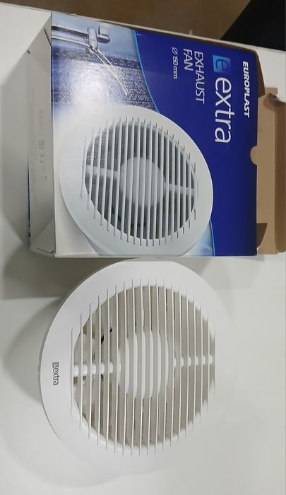 Ventilator de baie  Ø 150 mm alb cu rulment cu bile