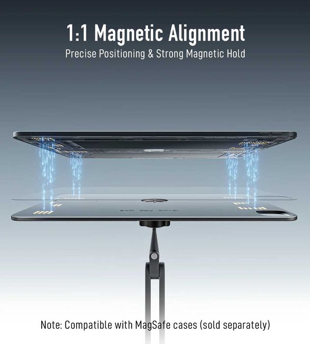 iPad M4 13"  uchun simsiz quvvatlovchi podstavka - KUXIU X38 Pro MAX