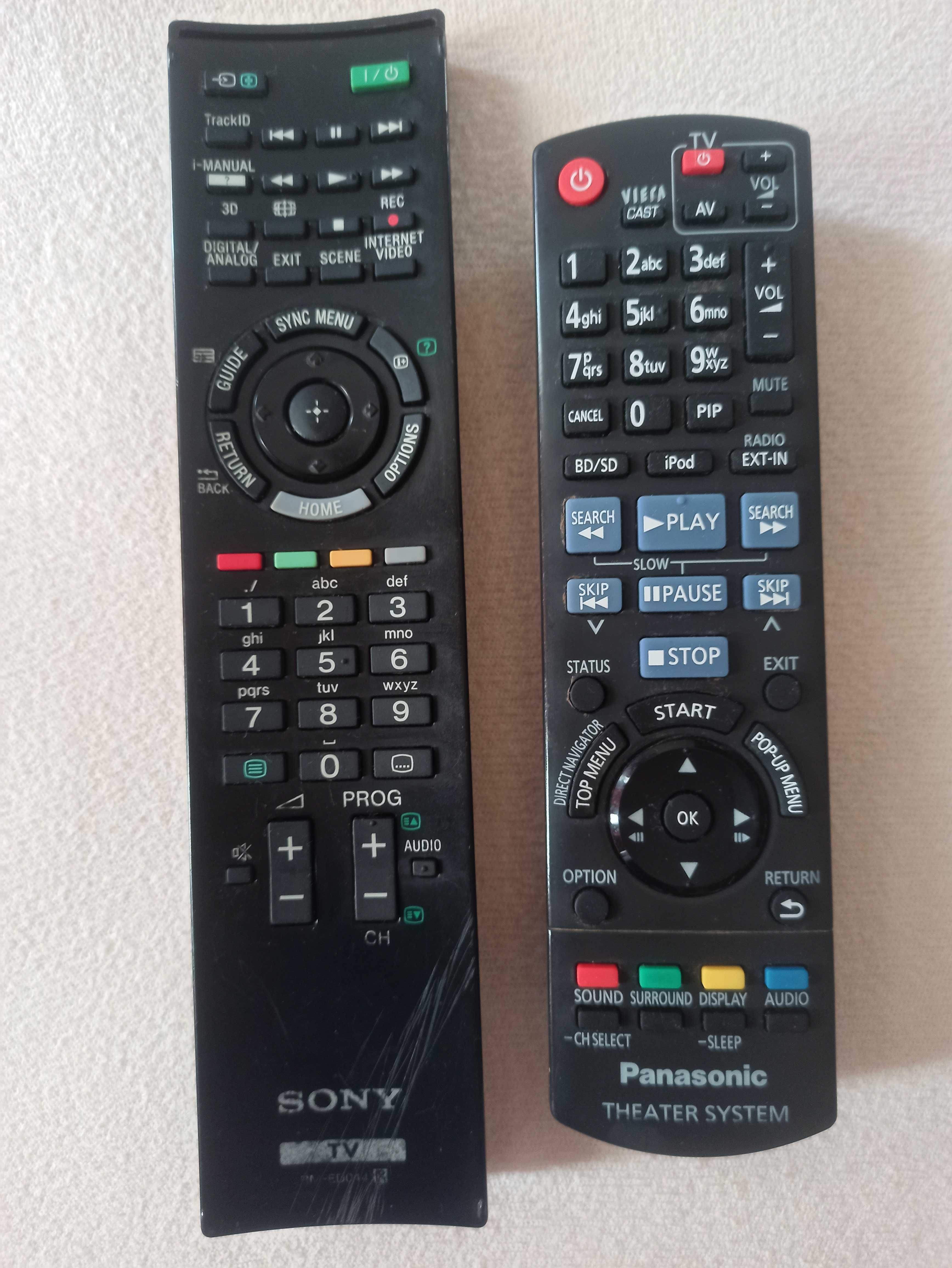 ТВ дистанционни Sony, Panasonic