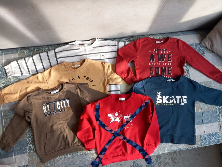 Lot 5 bluze groase  baiat 116 Mango Reserved  Name it